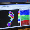 x-ray of a foot on a computer at the school of podiatric medicine