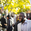 Andrew Ankamah smiles for a photo.