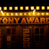 Building signage for the Tony Awards.