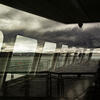 abstract image of a boat on the water.