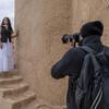 Yostina Yacoub getting her picture taken.